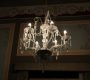 Photo "Art Deco milky white glass chandelier suitable for retro restaurant"