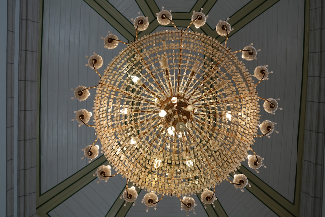 Photo transitional style ceiling chandelier
